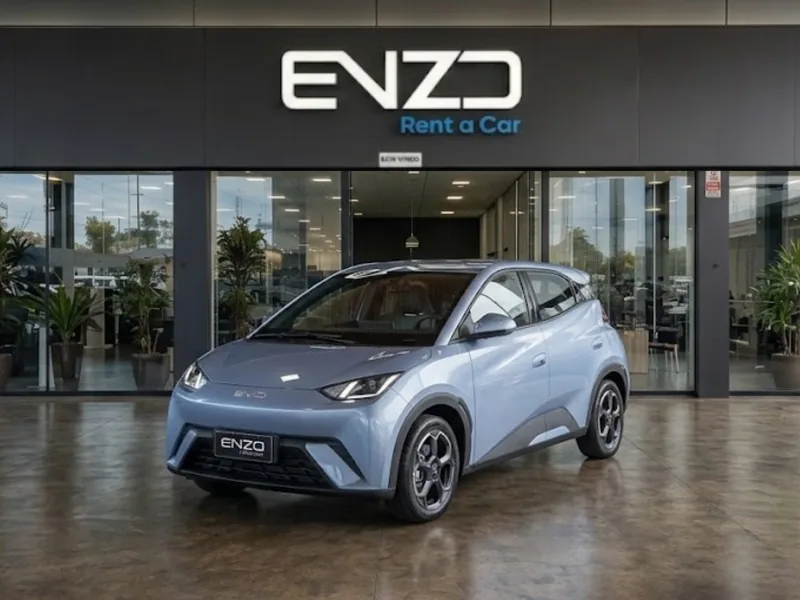 BYD Dolphin Mini para locação na Enzo Rent a Car